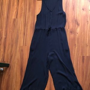 Rag Poets jumpsuit/romper navy blue size large